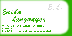 eniko langmayer business card
